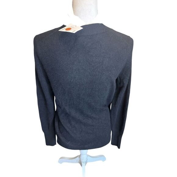 C by Bloomingdales 100% Cashmere Cardigan Grandpa Sweater Soft Button Down Sz S - Picture 3 of 4